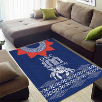 Queen Salote College 100 Years Anniversary Area Rug Tonga QSC Royal Blue LT7 - Polynesian Pride