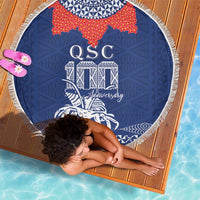 Queen Salote College 100 Years Anniversary Beach Blanket Tonga QSC Royal Blue LT7 - Polynesian Pride