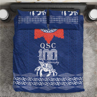 Queen Salote College 100 Years Anniversary Bedding Set Tonga QSC Royal Blue LT7 Royal Blue - Polynesian Pride