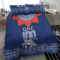 Queen Salote College 100 Years Anniversary Bedding Set Tonga QSC Royal Blue LT7 - Polynesian Pride