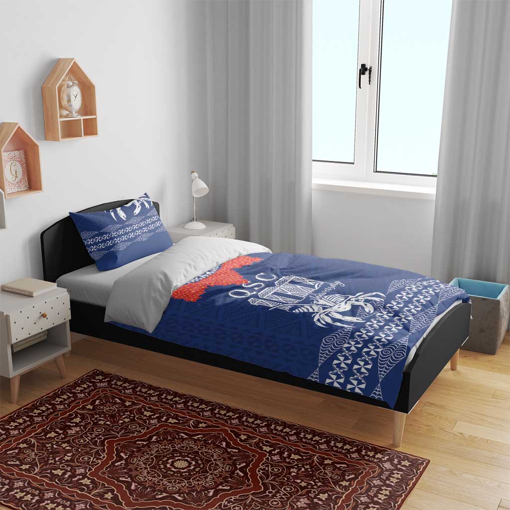Queen Salote College 100 Years Anniversary Bedding Set Tonga QSC Royal Blue LT7 - Polynesian Pride