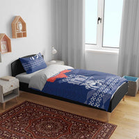 Queen Salote College 100 Years Anniversary Bedding Set Tonga QSC Royal Blue LT7 - Polynesian Pride