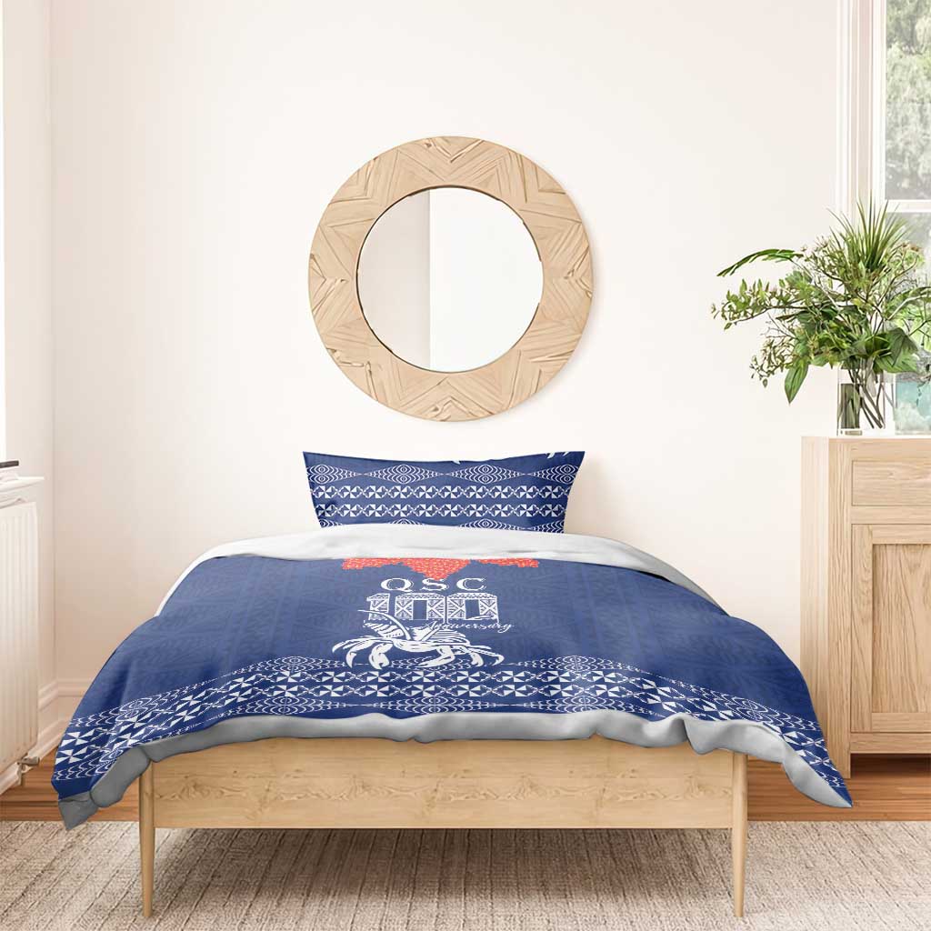 Queen Salote College 100 Years Anniversary Bedding Set Tonga QSC Royal Blue LT7 - Polynesian Pride
