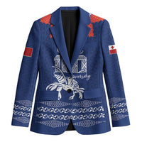 Queen Salote College 100 Years Anniversary Personalized Blazer Tonga QSC Royal Blue LT7 Unisex Royal Blue - Polynesian Pride