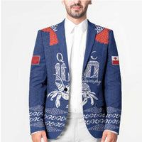 Queen Salote College 100 Years Anniversary Personalized Blazer Tonga QSC Royal Blue LT7 - Polynesian Pride