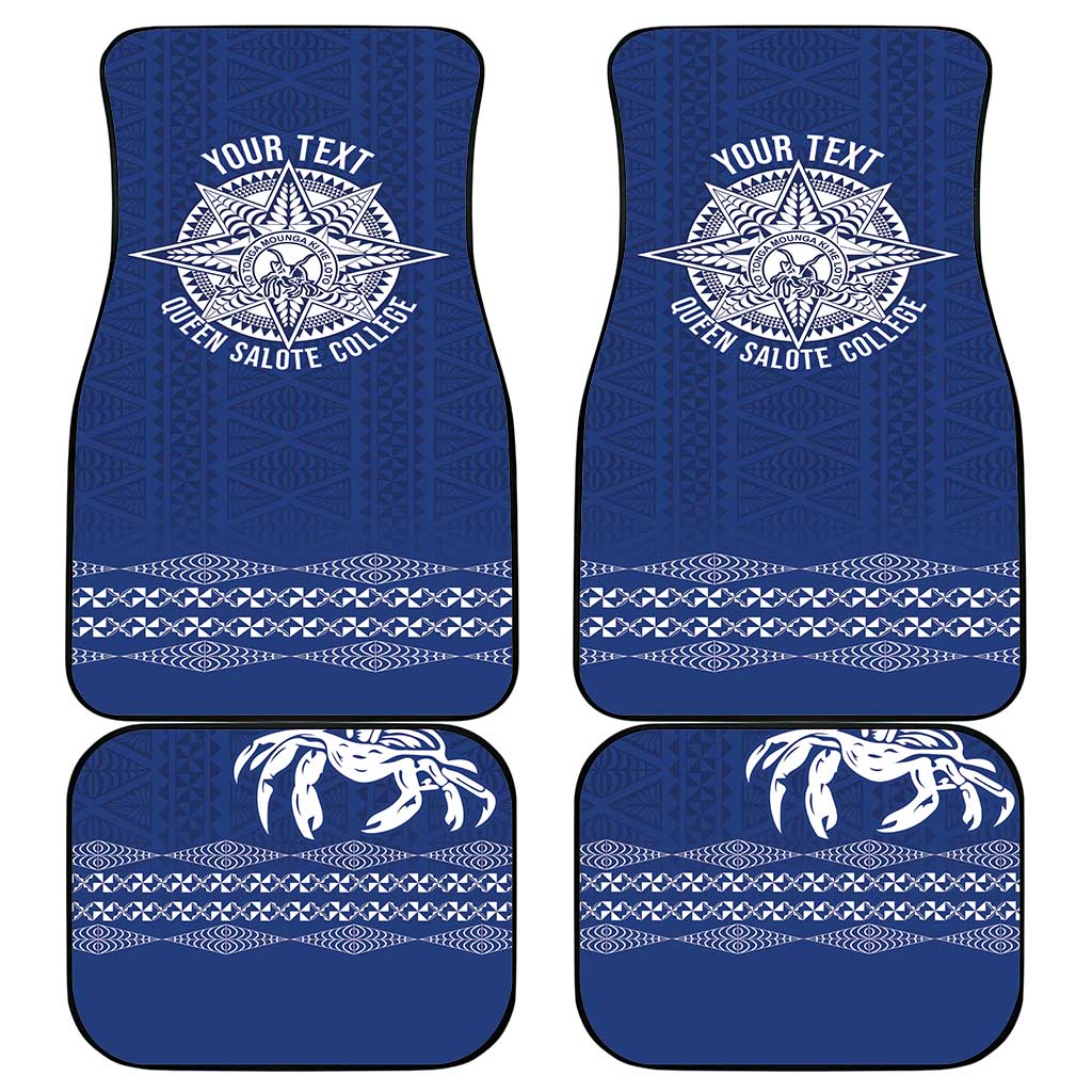 Queen Salote College 100 Years Anniversary Personalized Car Mats Tonga QSC Royal Blue LT7 - Polynesian Pride