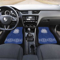 Queen Salote College 100 Years Anniversary Personalized Car Mats Tonga QSC Royal Blue LT7 Set 2pcs - Front Royal Blue - Polynesian Pride