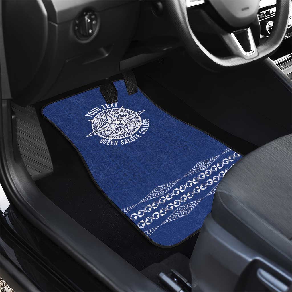 Queen Salote College 100 Years Anniversary Personalized Car Mats Tonga QSC Royal Blue LT7 - Polynesian Pride