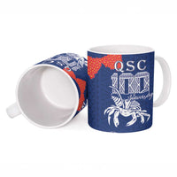 Queen Salote College 100 Years Anniversary Personalized Ceramic Mug Tonga QSC Royal Blue LT7 - Polynesian Pride