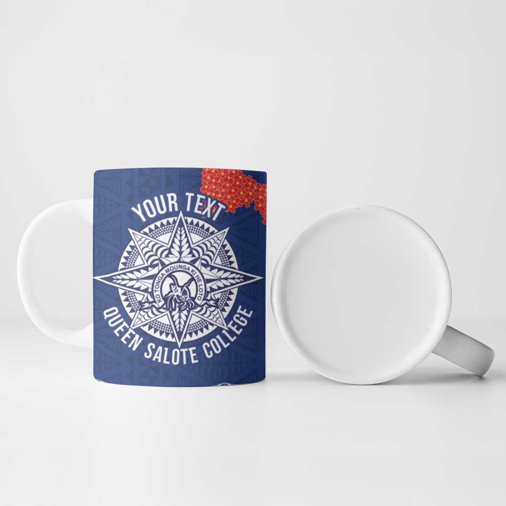 Queen Salote College 100 Years Anniversary Personalized Ceramic Mug Tonga QSC Royal Blue LT7 - Polynesian Pride