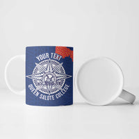 Queen Salote College 100 Years Anniversary Personalized Ceramic Mug Tonga QSC Royal Blue LT7 - Polynesian Pride