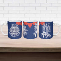 Queen Salote College 100 Years Anniversary Personalized Ceramic Mug Tonga QSC Royal Blue LT7 - Polynesian Pride