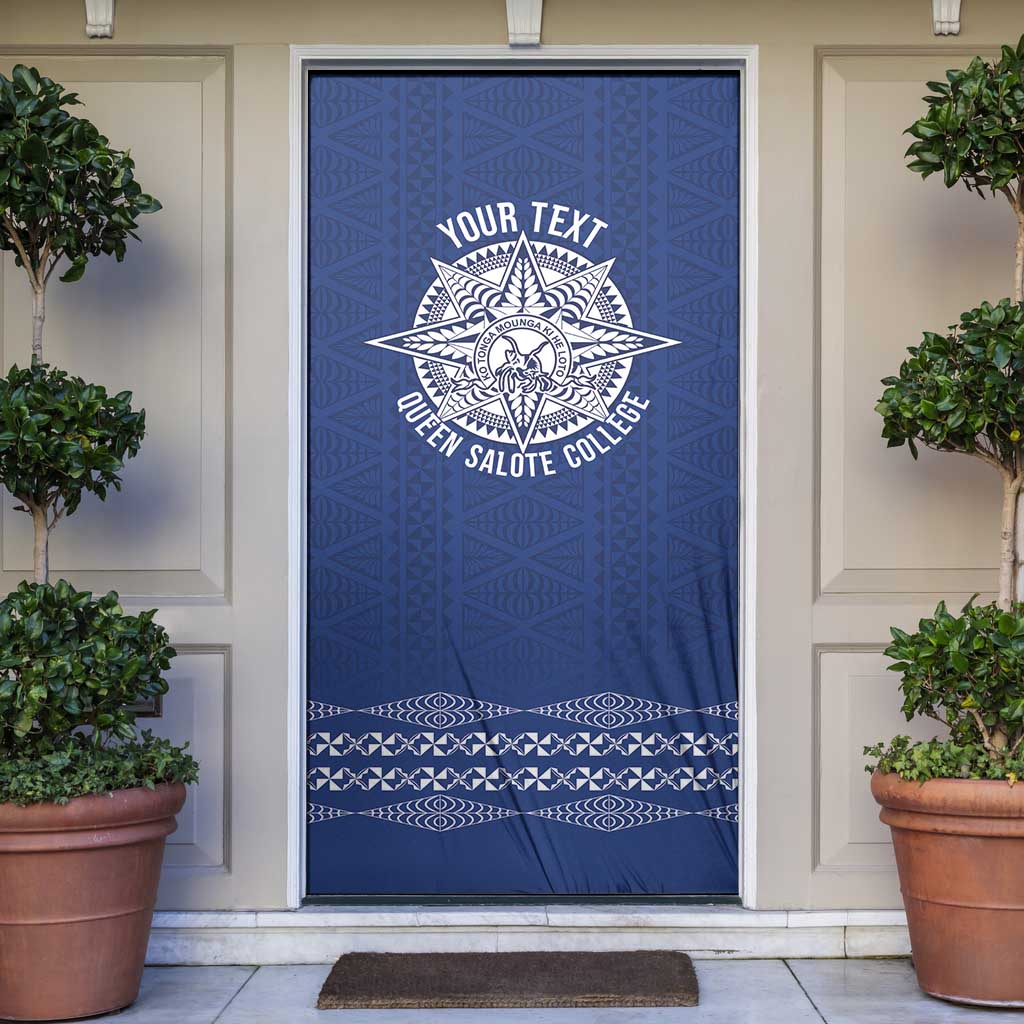 Queen Salote College 100 Years Anniversary Personalized Door Cover Tonga QSC Royal Blue LT7 Royal Blue - Polynesian Pride