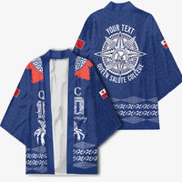 Queen Salote College 100 Years Anniversary Personalized Kimono Tonga QSC Royal Blue LT7 - Polynesian Pride