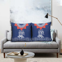 Queen Salote College 100 Years Anniversary Pillow Cover Tonga QSC Royal Blue LT7 - Polynesian Pride