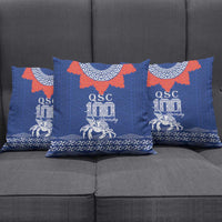 Queen Salote College 100 Years Anniversary Pillow Cover Tonga QSC Royal Blue LT7 - Polynesian Pride