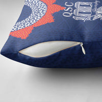 Queen Salote College 100 Years Anniversary Pillow Cover Tonga QSC Royal Blue LT7 - Polynesian Pride