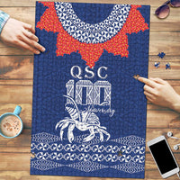 Queen Salote College 100 Years Anniversary Puzzle Tonga QSC Royal Blue LT7 Royal Blue - Polynesian Pride