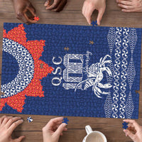 Queen Salote College 100 Years Anniversary Puzzle Tonga QSC Royal Blue LT7 - Polynesian Pride