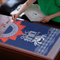 Queen Salote College 100 Years Anniversary Puzzle Tonga QSC Royal Blue LT7 - Polynesian Pride