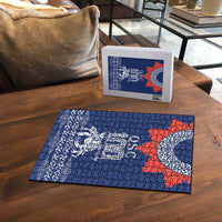 Queen Salote College 100 Years Anniversary Puzzle Tonga QSC Royal Blue LT7 - Polynesian Pride