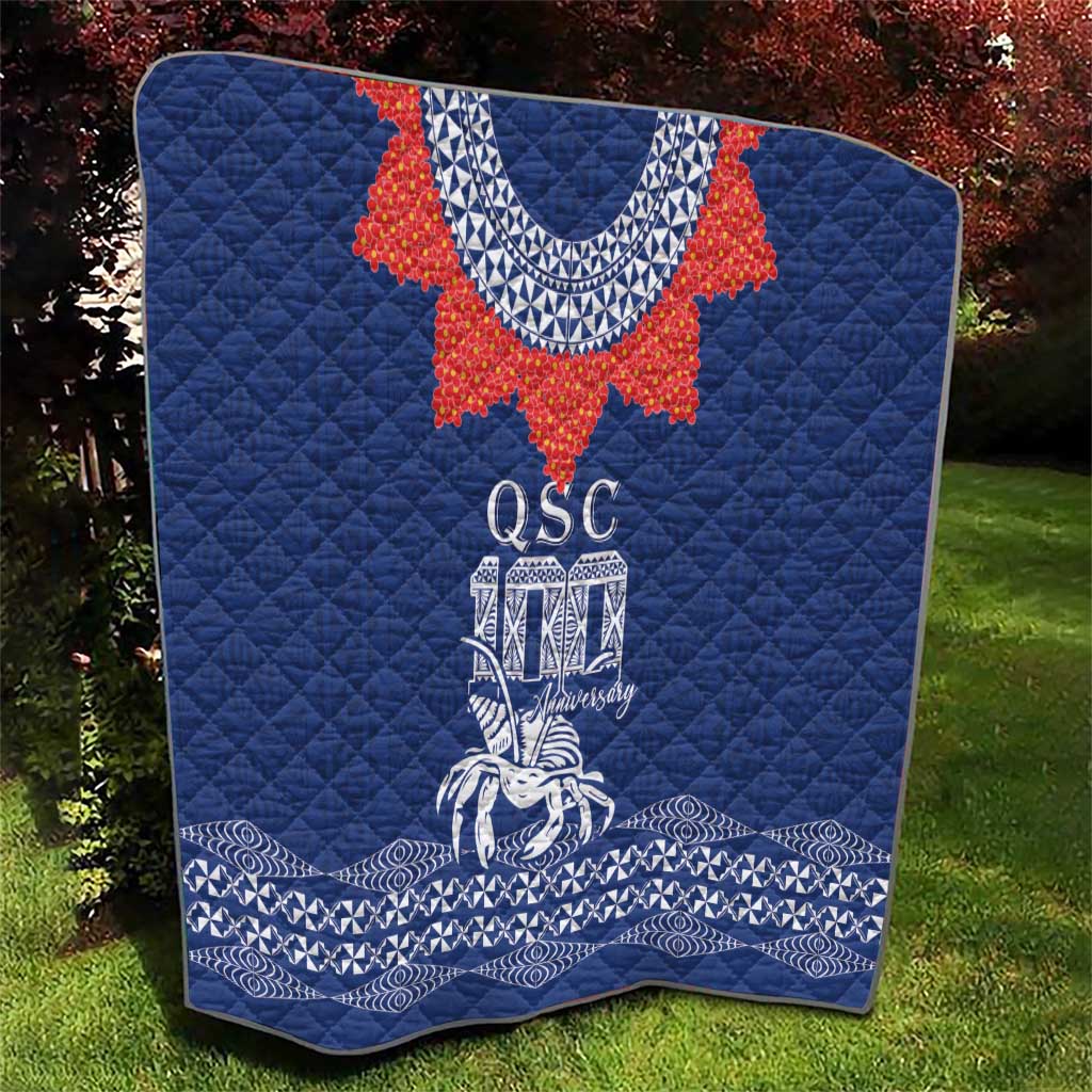 Queen Salote College 100 Years Anniversary Quilt Tonga QSC Royal Blue LT7 - Polynesian Pride