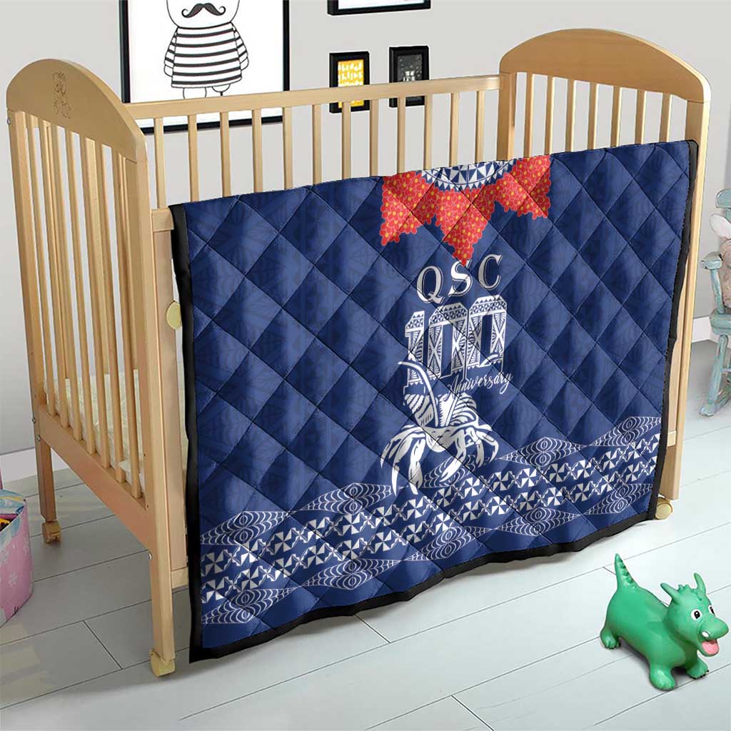 Queen Salote College 100 Years Anniversary Quilt Tonga QSC Royal Blue LT7 - Polynesian Pride
