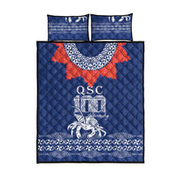 Queen Salote College 100 Years Anniversary Quilt Bed Set Tonga QSC Royal Blue LT7 - Polynesian Pride