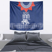 Queen Salote College 100 Years Anniversary Tapestry Tonga QSC Royal Blue LT7 - Polynesian Pride