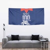 Queen Salote College 100 Years Anniversary Tapestry Tonga QSC Royal Blue LT7 - Polynesian Pride