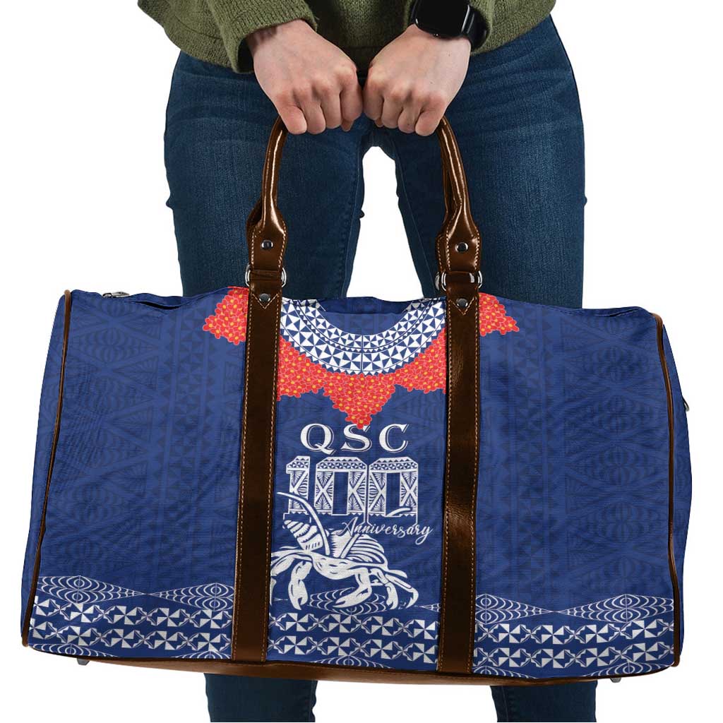 Queen Salote College 100 Years Anniversary Travel Bag Tonga QSC Royal Blue LT7 Royal Blue - Polynesian Pride