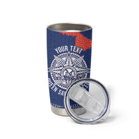 Queen Salote College 100 Years Anniversary Personalized Tumbler Cup Tonga QSC Royal Blue LT7 - Polynesian Pride