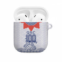 Queen Salote College 100 Years Anniversary AirPods Case Tonga QSC White LT7 White - Polynesian Pride