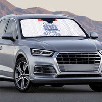 Queen Salote College 100 Years Anniversary Auto Sun Shade Tonga QSC White LT7 - Polynesian Pride
