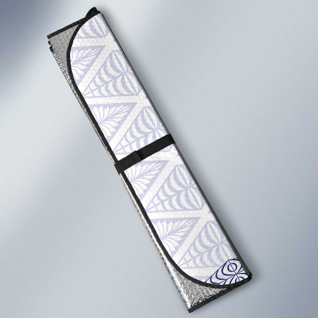 Queen Salote College 100 Years Anniversary Auto Sun Shade Tonga QSC White LT7 - Polynesian Pride