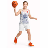 Queen Salote College 100 Years Anniversary Personalized Basketball Jersey Tonga QSC White LT7 - Polynesian Pride