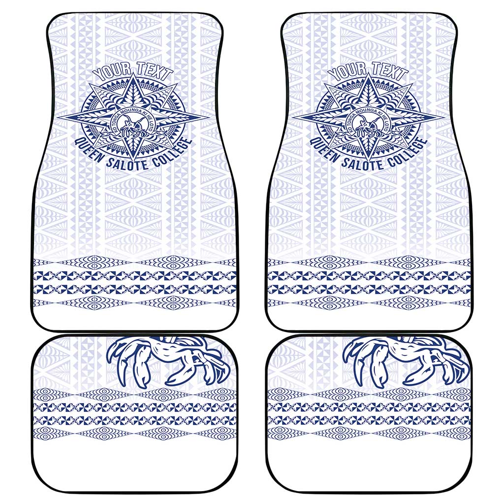 Queen Salote College 100 Years Anniversary Personalized Car Mats Tonga QSC White LT7 - Polynesian Pride