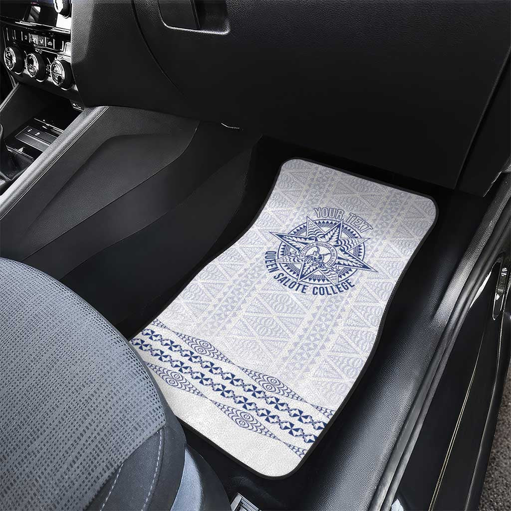 Queen Salote College 100 Years Anniversary Personalized Car Mats Tonga QSC White LT7 - Polynesian Pride