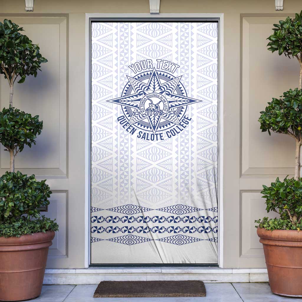 Queen Salote College 100 Years Anniversary Personalized Door Cover Tonga QSC White LT7 White - Polynesian Pride