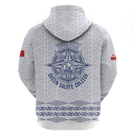 Queen Salote College 100 Years Anniversary Personalized Hoodie Tonga QSC White LT7 - Polynesian Pride