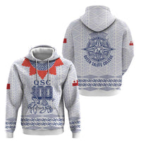 Queen Salote College 100 Years Anniversary Personalized Hoodie Tonga QSC White LT7 - Polynesian Pride