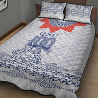 Queen Salote College 100 Years Anniversary Quilt Bed Set Tonga QSC White LT7 - Polynesian Pride