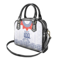Queen Salote College 100 Years Anniversary Shoulder Handbag Tonga QSC White LT7 - Polynesian Pride