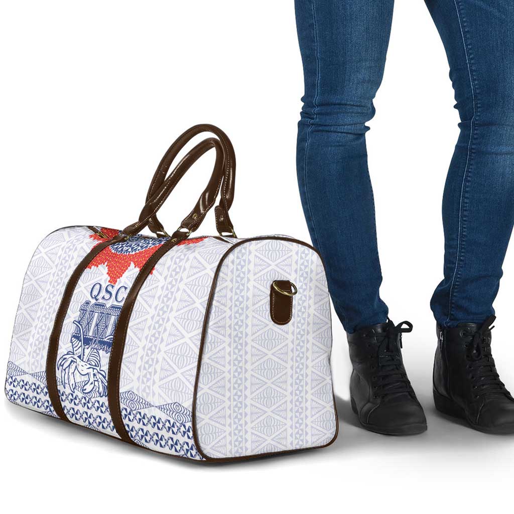 Queen Salote College 100 Years Anniversary Travel Bag Tonga QSC White LT7 - Polynesian Pride