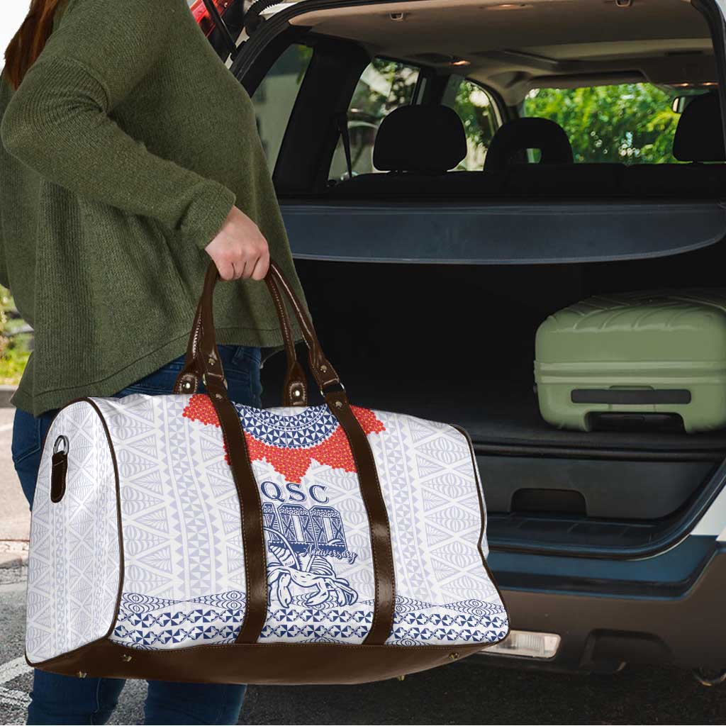 Queen Salote College 100 Years Anniversary Travel Bag Tonga QSC White LT7 - Polynesian Pride