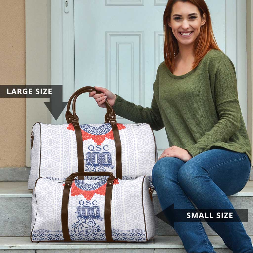 Queen Salote College 100 Years Anniversary Travel Bag Tonga QSC White LT7 - Polynesian Pride
