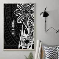 Personalised Philippines Canvas Wall Art Tribal Sun LT7 - Polynesian Pride