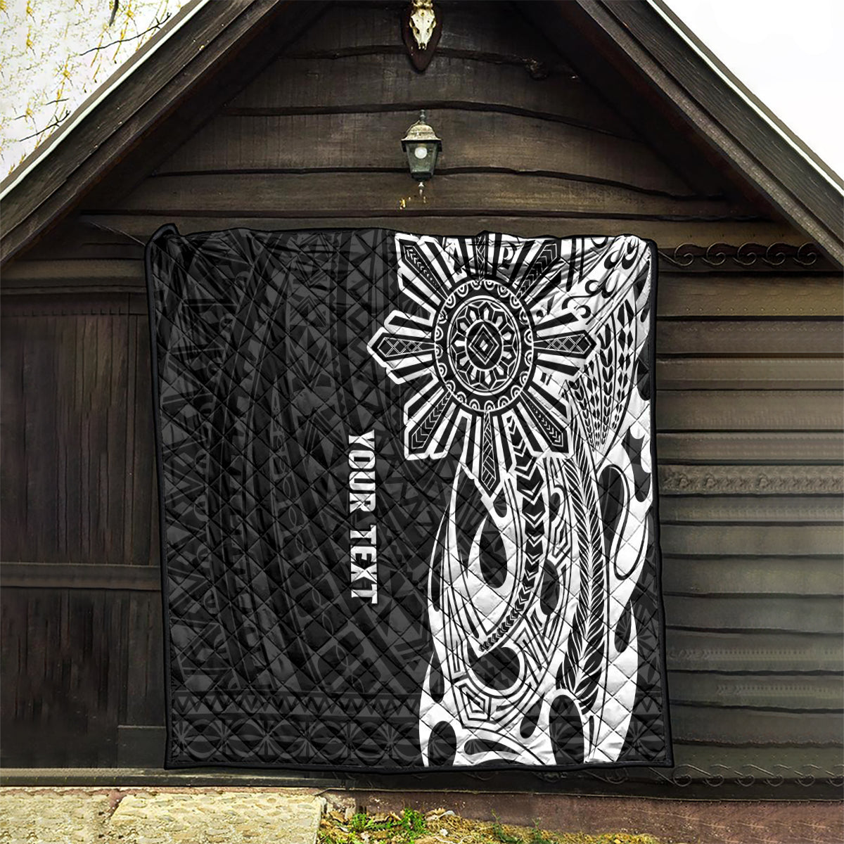 Personalised Philippines Quilt Tribal Sun LT7 - Polynesian Pride