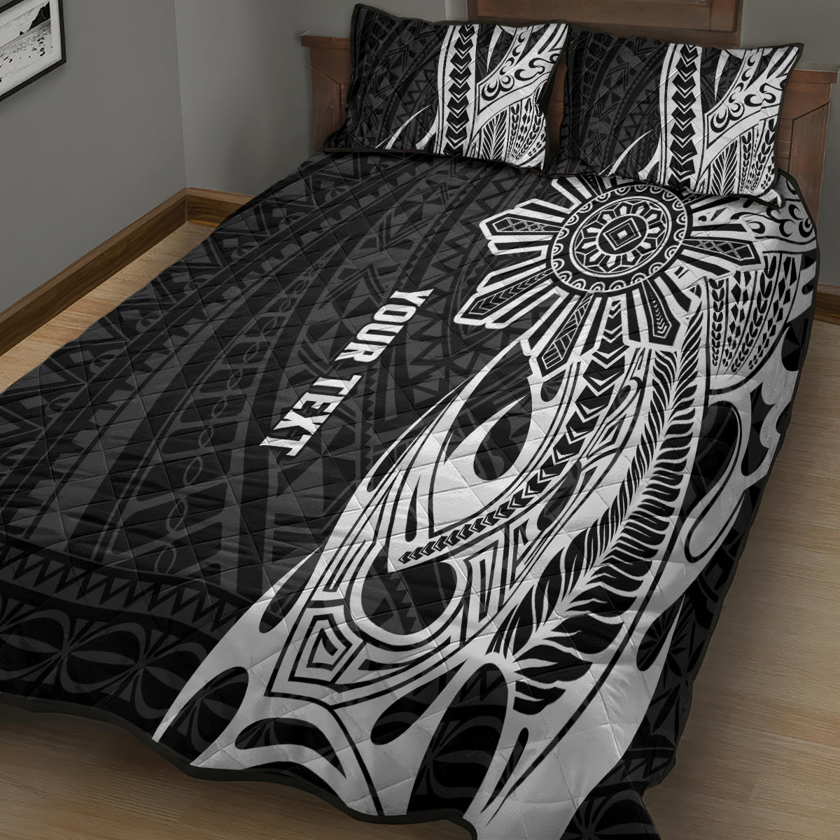 Personalised Philippines Quilt Bed Set Tribal Sun LT7 - Polynesian Pride