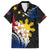 Personalised Philippines Tribal Hawaiian Shirt Mix Plumeria - Flag Colors LT7 Black - Polynesian Pride